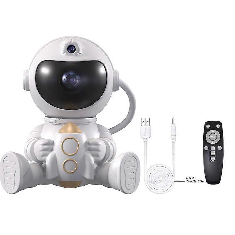 Star Projector Galaxy Astronaut Space Projector 8 Projection Effects 360 Degree Rotation Star Projector Night Light With Remote Control Gift