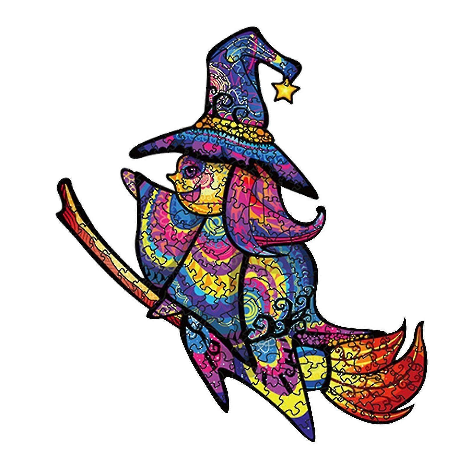 Rompecabezas de madera de Halloween con forma irregular (300 piezas)