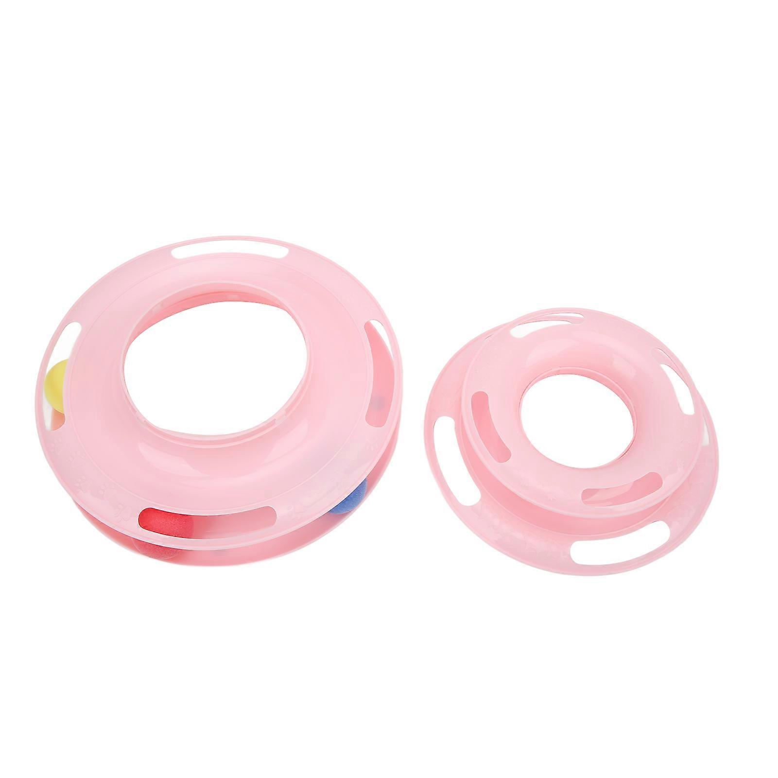 Cat Ball Tower 3-Level Tracks Puzzle Toy for Chasing and Exercising