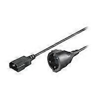 Microconnect Netzkabel - Netzkabel (250 VAC) - CEE 7/7 (SCHUKO) (F) - IEC 320 EN 60320 C14 - 1,5 m - schwarz
