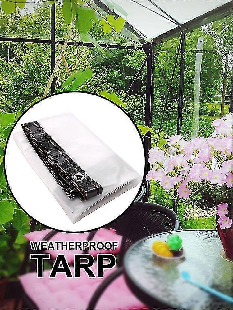 Ny presenning gjennomsiktig regntett klut PE materiale Baldakin telt vanntett for plen møbler PE Heavy Duty Shelter Cover