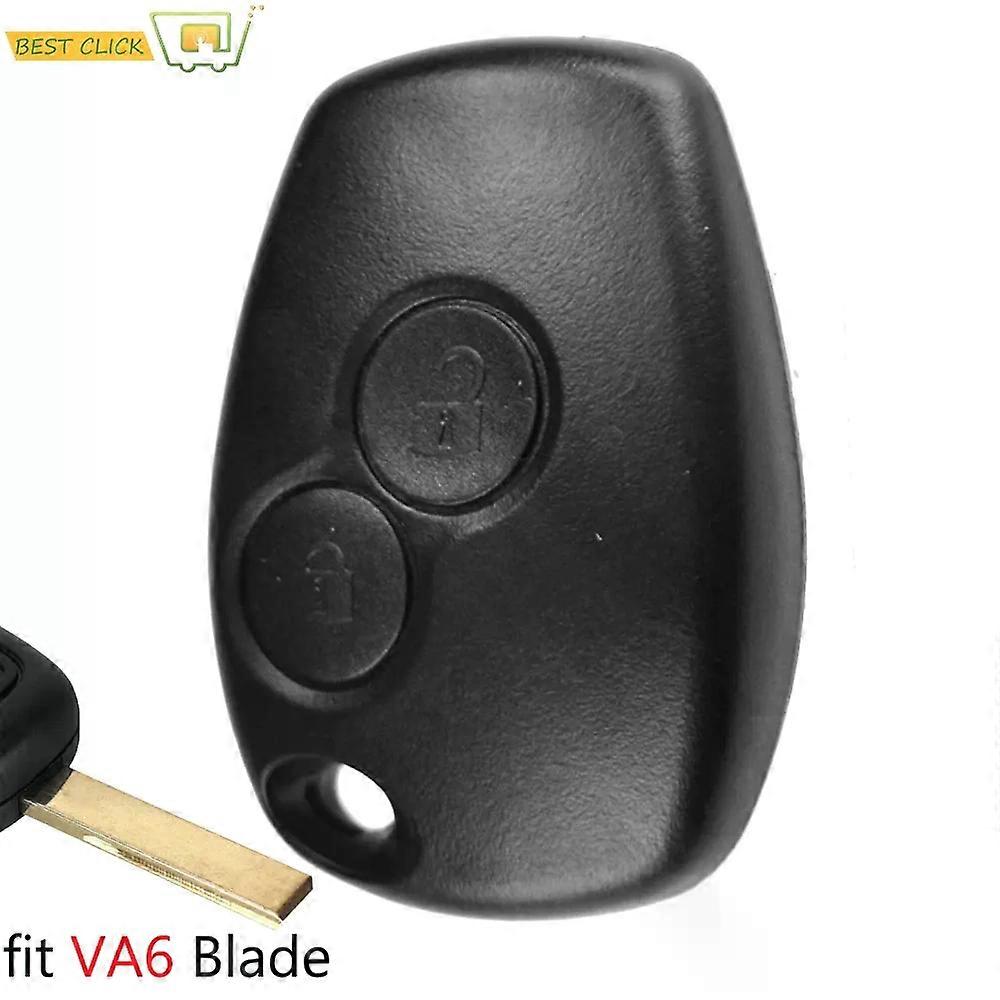 VA6 Blade Car Key Replacement Remote Key Fob Cover Shell compatible for  Ren-ault Trafic Clio Kangoo Master Modus Twingo compatible for  Dacia Duster