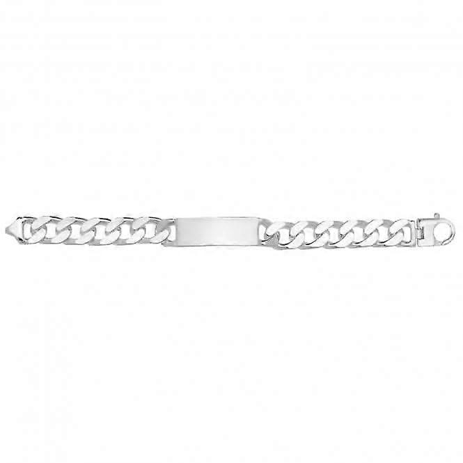 Acotis Silver Id Bracelet Men's Curb G2633