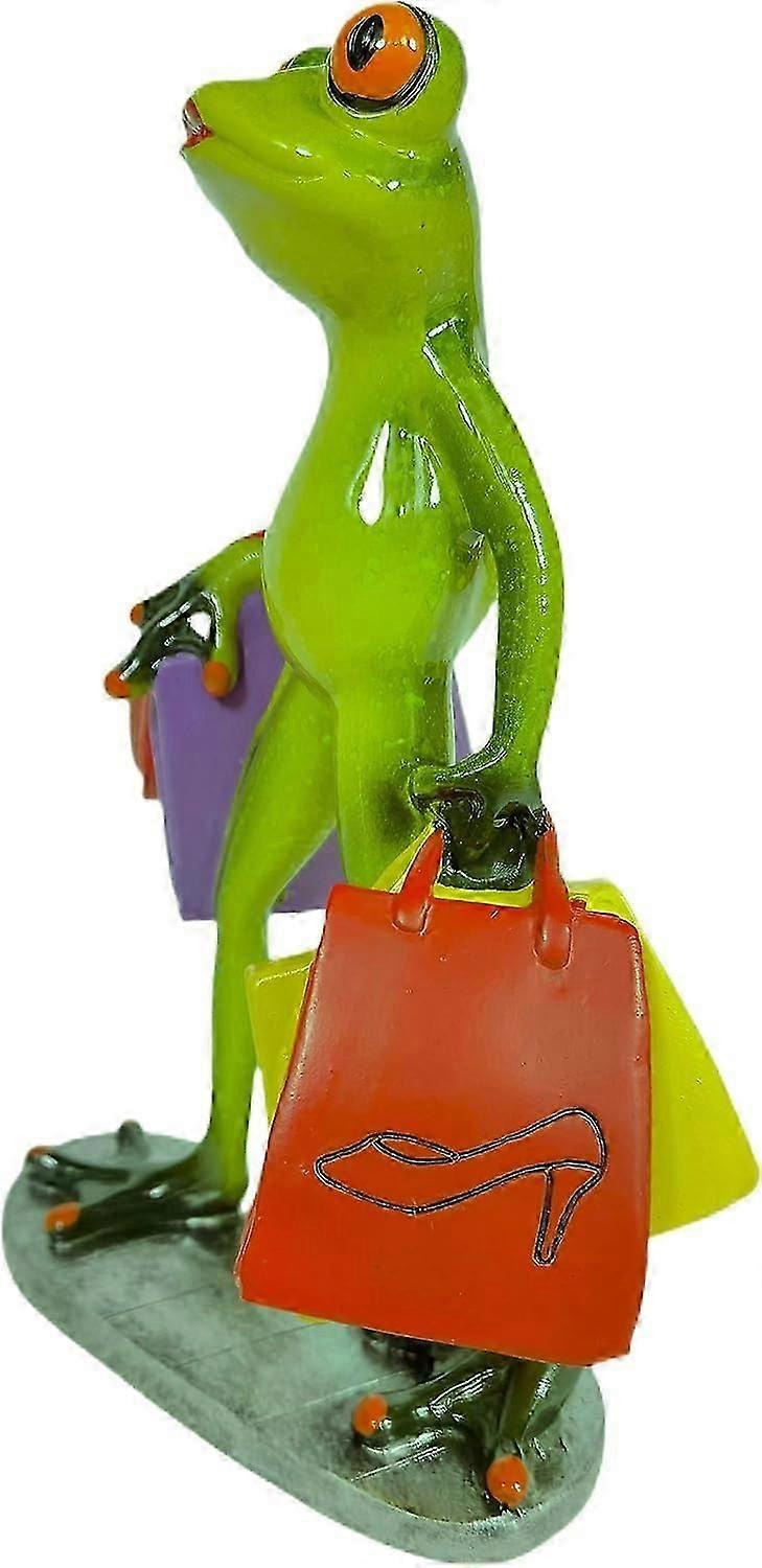 VVGIFTS Lustige Froschfigur Aus Harz – Sitzt Auf Toilette – Dekoration Für Schreibtisch, Bad & Garten – Originelles Geschenk