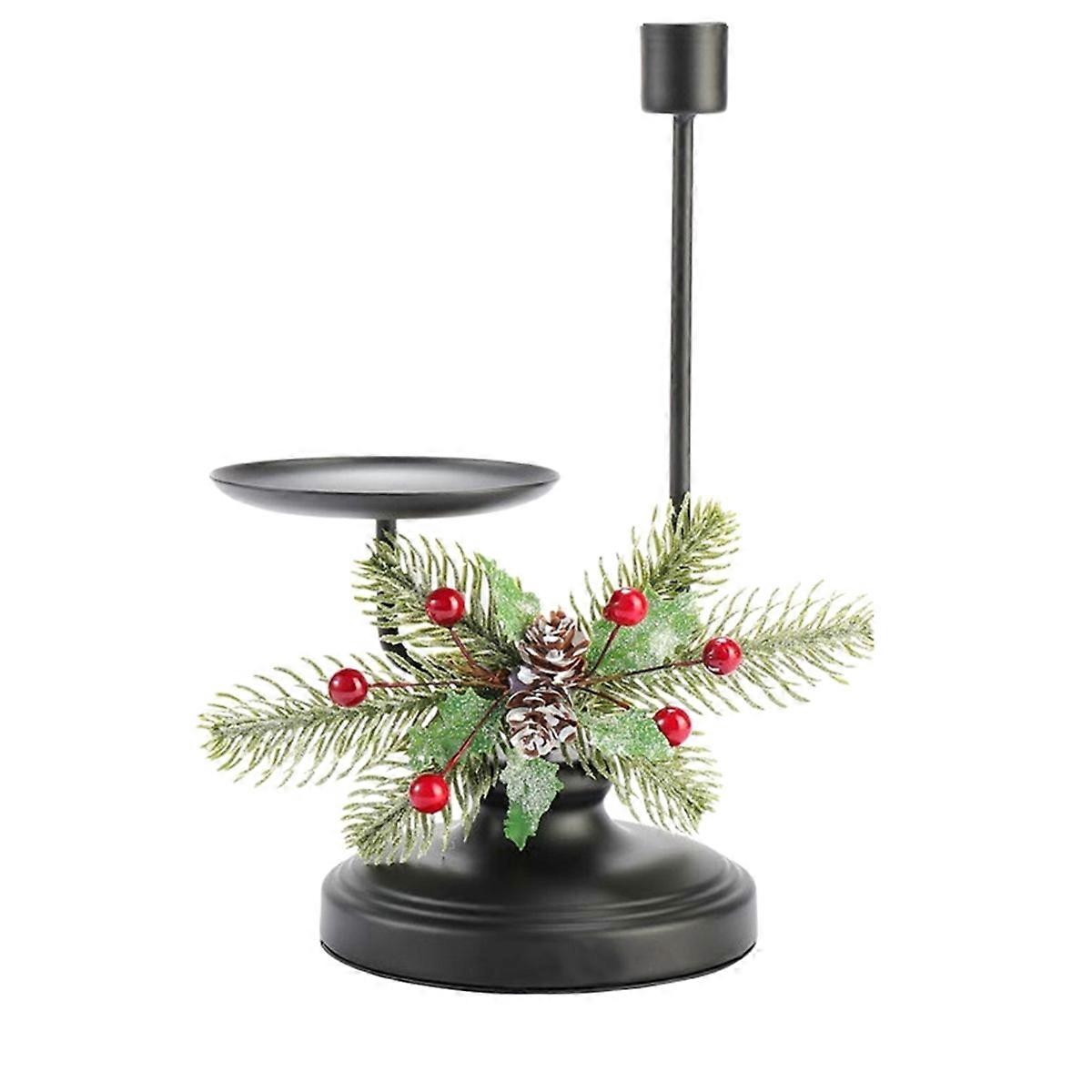 American Christmas Decorative Candlestick Iron Dining Table Ornaments