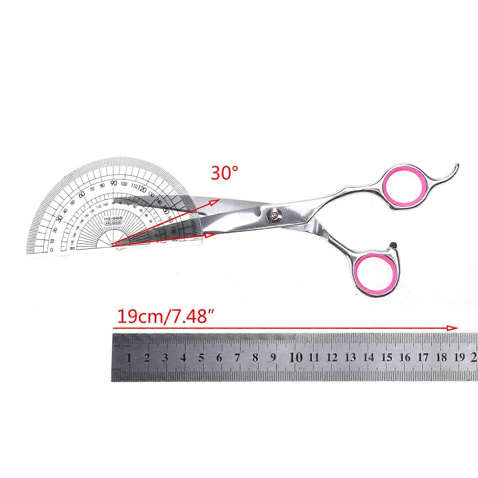 7 "مقص العناية بالكلاب القطط مقصات الأليفة أداة التشذيب للمربية اليمنى الفولاذ المقاوم للصدأ لراحة حادة