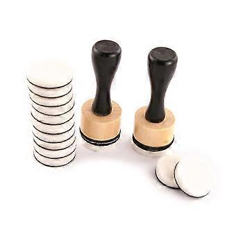 Mini Ink Mixing Tools Set Round Foam Refills Handle Kit Accessory Supplies for Beginners Starters Learning Tool Set