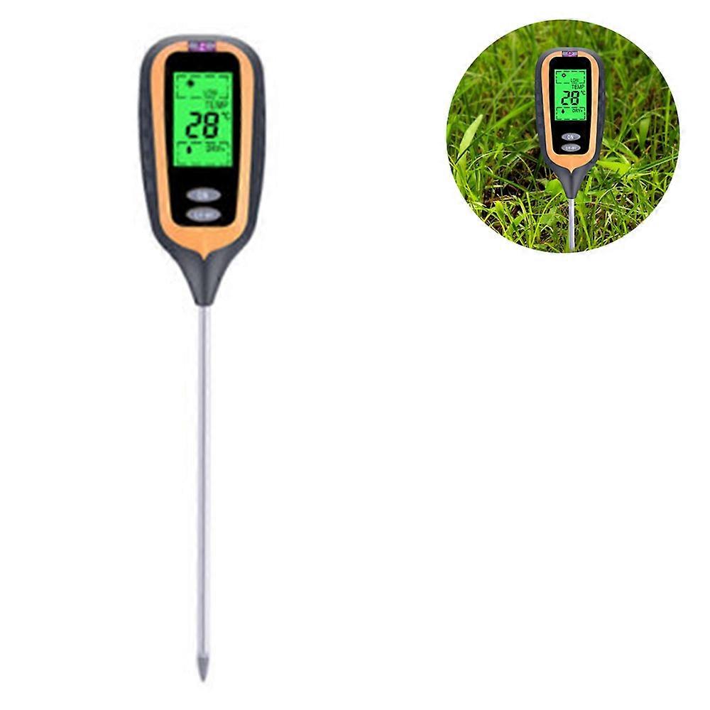 Hydrometer For Plants, 4-In-1 Multi-Function Soil Moisture Meter Advanced Technology Single Probe Design, Fast Reading For Garden, Lawn, Farm, And