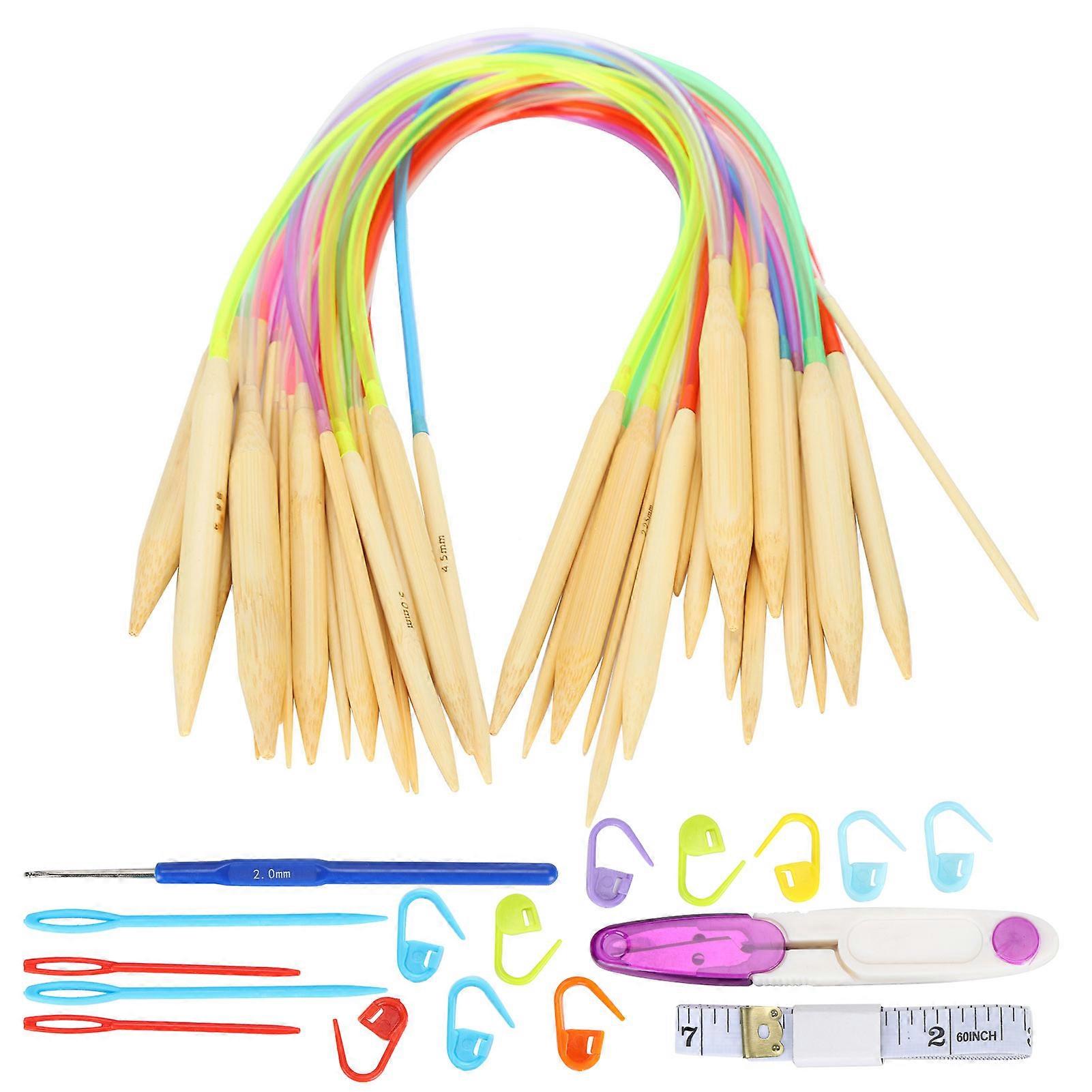 Flexible Smooth Comfortable Double-Pointed Knitting Needles