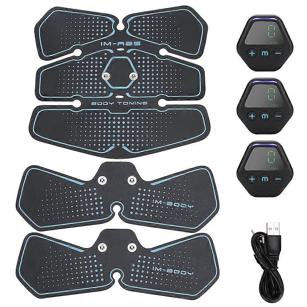 EMS Abdominal Muscle Trainer Digital Display Charging Exercise Fitness Patch
