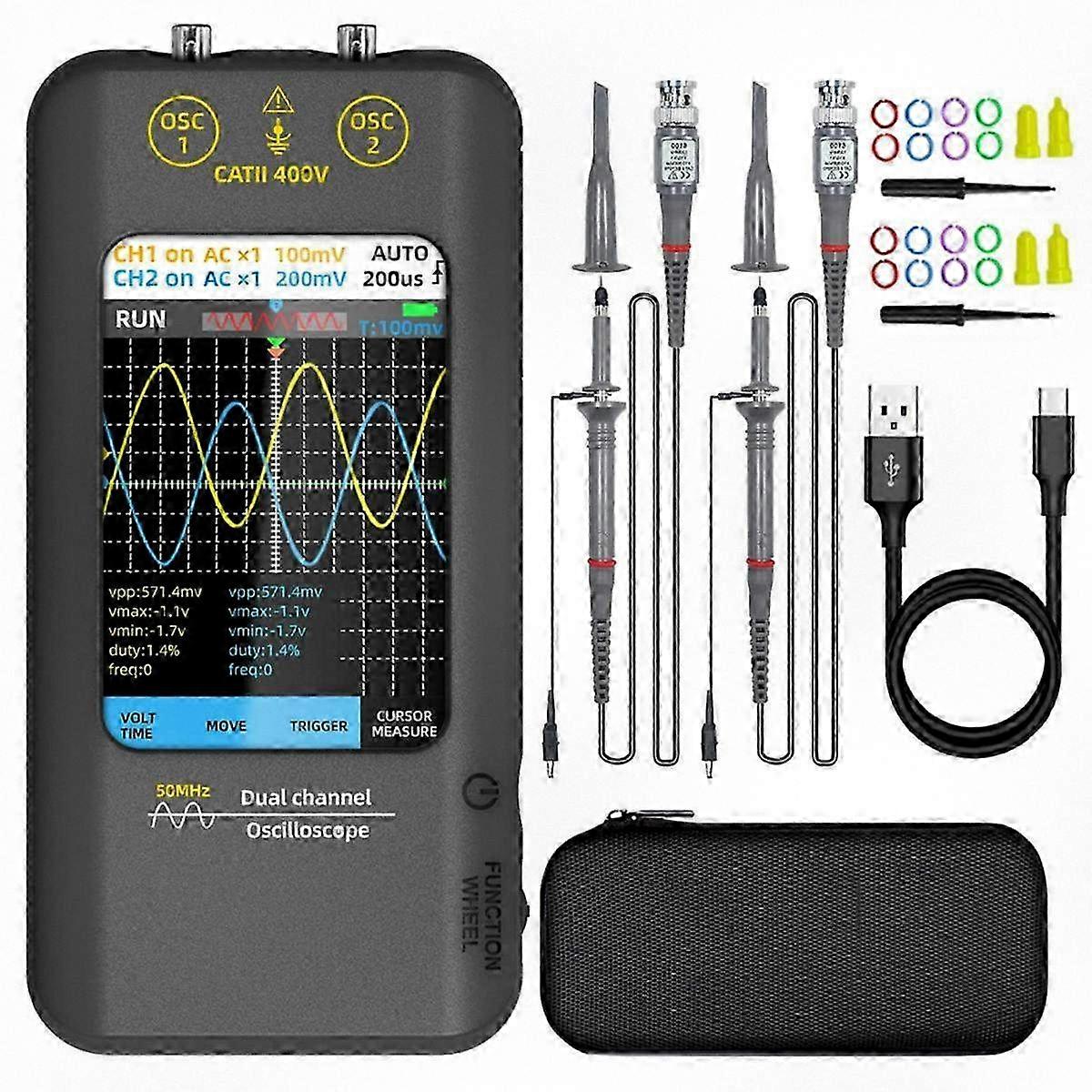 3.98 Inch Touchscreen Digital Oscilloscope with Dual Channel 250MS/s Sampling Rate for Automotive Use