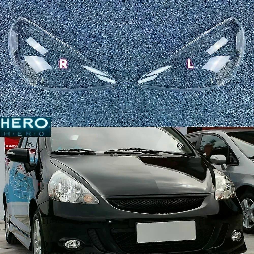 High qualityTransparent Lampshade Headlamp Cover Lamp Shade Headlight Shell Plexiglass For Honda Fit Jazz Hatchback 2003 2004 2005 2006 2007