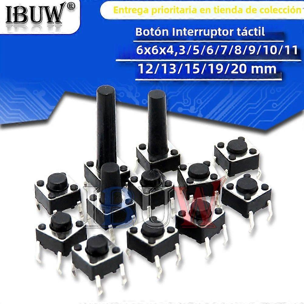 100PCS High Quality DIP4 Touch Button Size 6x6x5 Soft Light Switch For Voltage Regulator Integrated Circuits