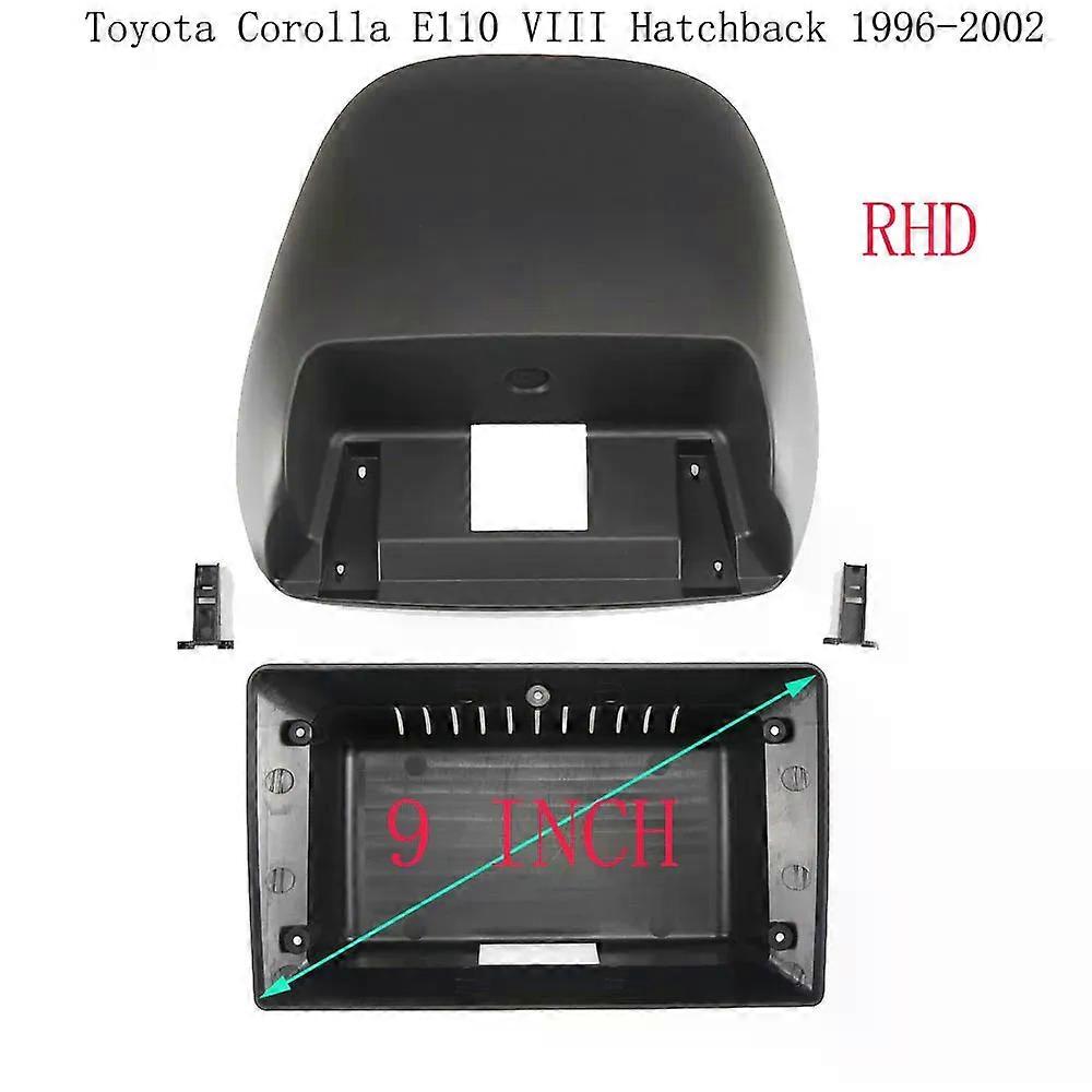 9 Inch Car Fascia Frame Adapter compatible for Toyota Corolla E110 VIII Hatchback 1993-1997 RHD Android Radio Dash Fitting Panel Kit