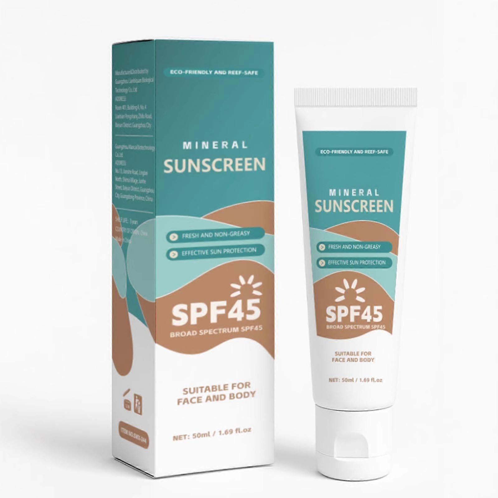 Sunscreen For Face Body Natural Sunscreen Non Safe Sunscreen Travel Size 50ml PU3427
