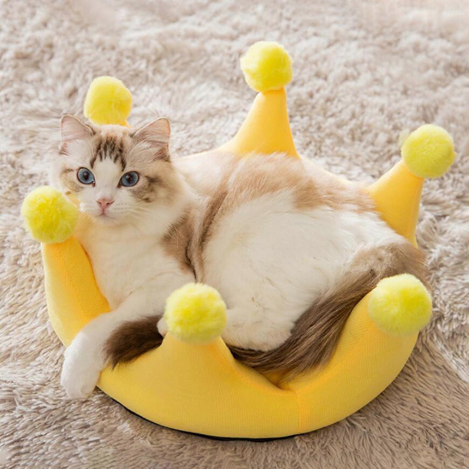 Cat Bed Nest Snooze Sleeping Calming, Soft, Washable, Cozy Self Warming Dog Kennel for Cats
