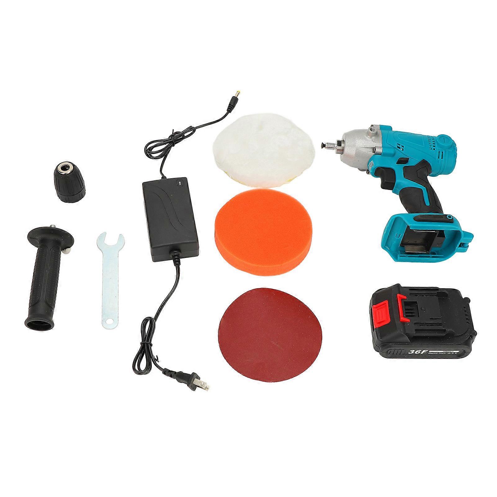 2 in 1 Electric Drill Polisher Rechargeable Lithium Battery Powered Drilling Polishing Machine 110‑240V