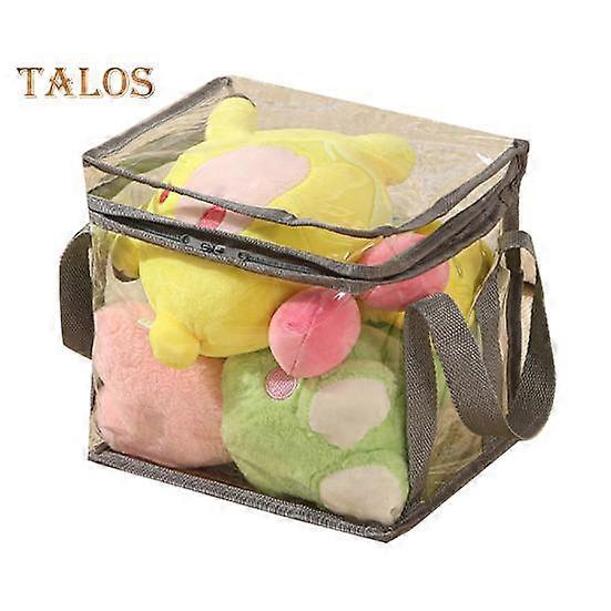 Transparent Toy Storage Bag Large Capacity Waterproof Easy to Clean Zipper Bag Multifunctional Clear Storage Container