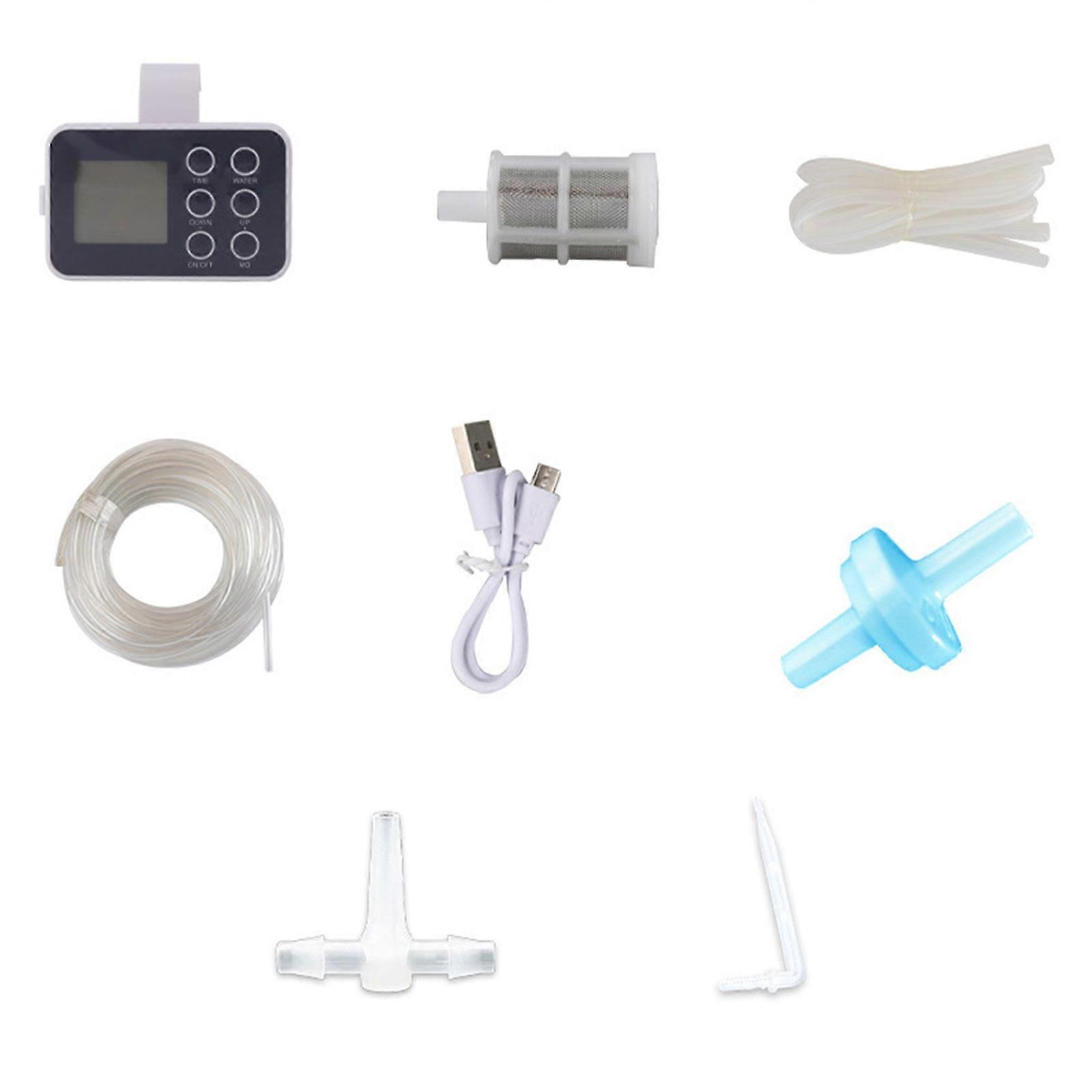 Waterproof Automatic Watering Timer for Easy Garden and Balcony Plant Care Home Gardening Timer Adjustable Drip Tips
