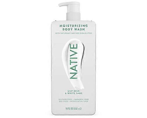 Native Moisturizing Body Wash Lily Milk & White Sage