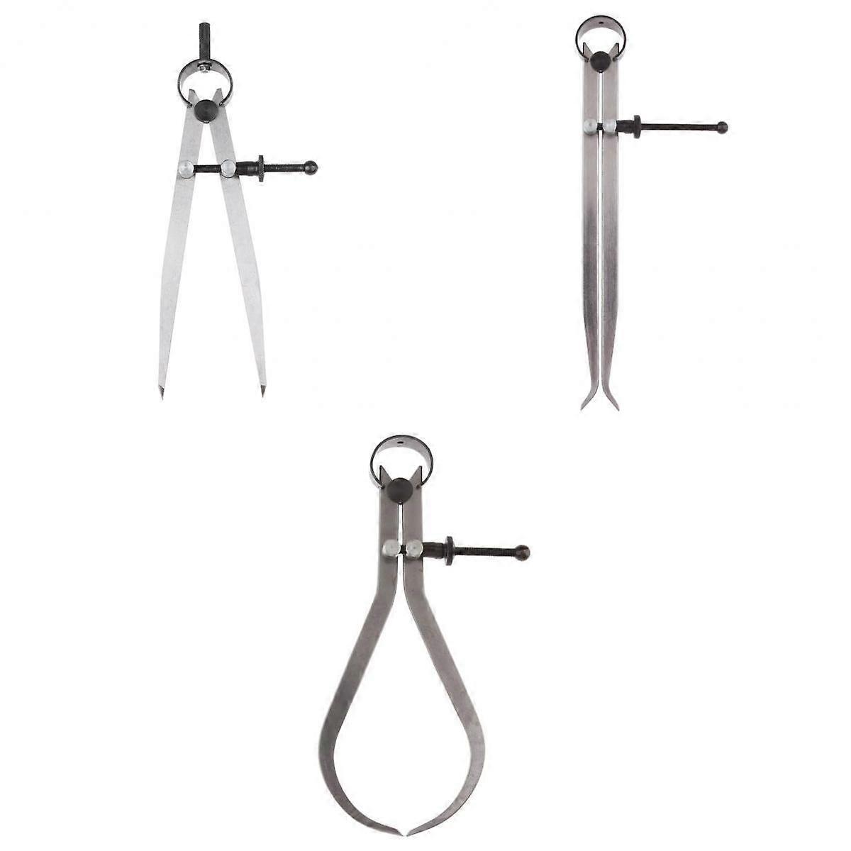 Pack of Professional Inside Outside Caliper Divider Caliper Set Compasses 6"