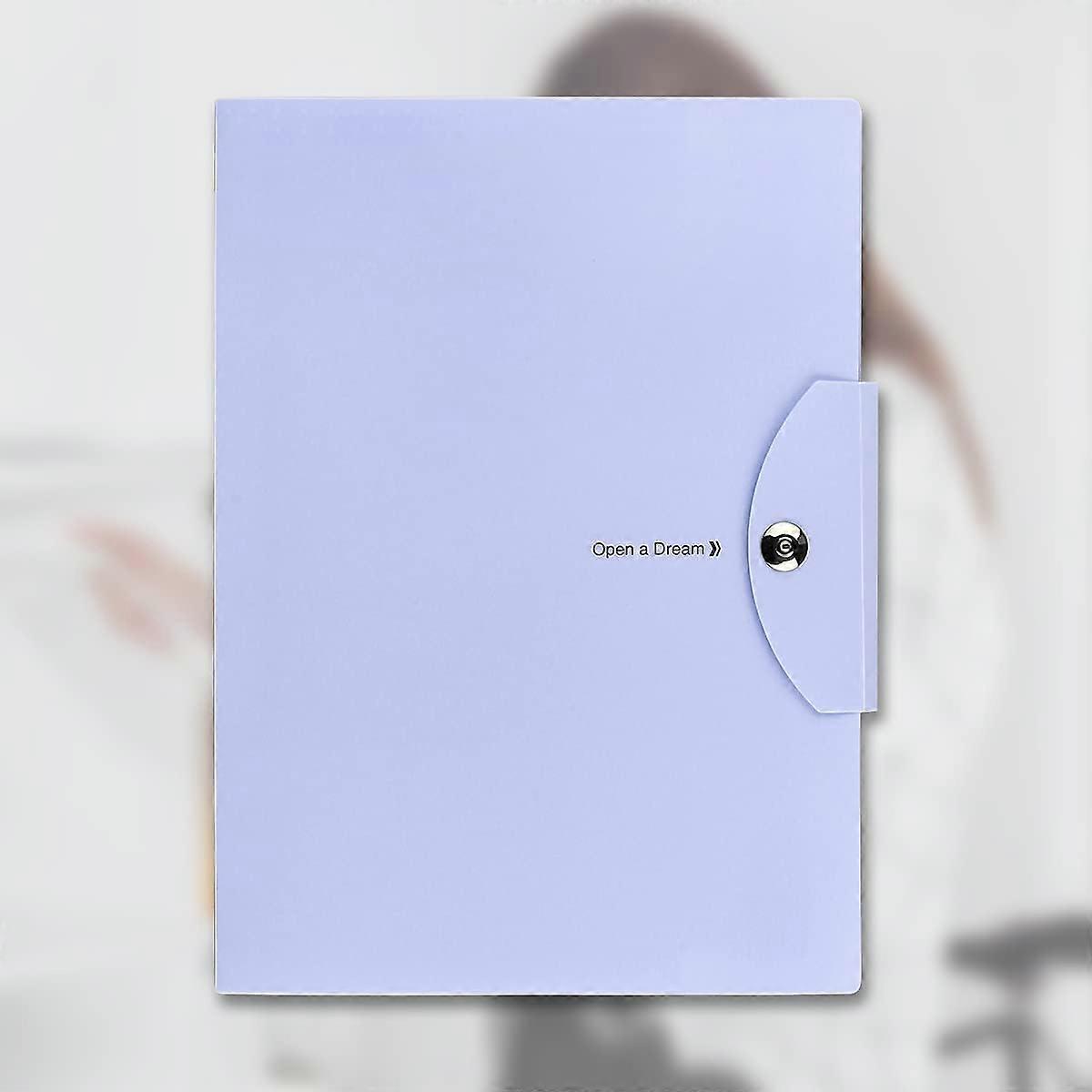 Expanding File Folder With 5 Pockets, Accordion Folder Paper Organizer A4 Letter Size Document Folders For School Office Home Business