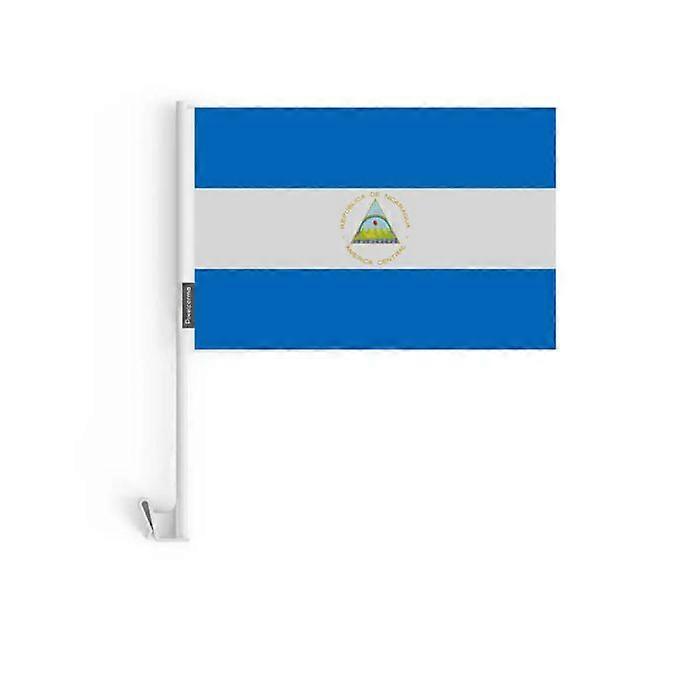 Flag - Multicolor - Nicaragua - 10 pieces - 14 x 21 cm - Polyester