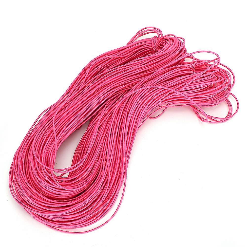 1.5mm x 100m Deep Pink Elastic Stretch Round Beading Cord Rope
