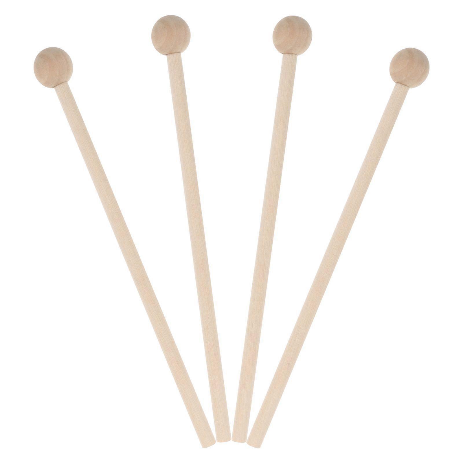 2 Pairs Drum Playing Sticks Drum Playing Rods Replacing Music Drum Sticks Wood Drum Sticks Bulks Drum Stick Bulk Wooden Drum Sticks Practical Drum Sti