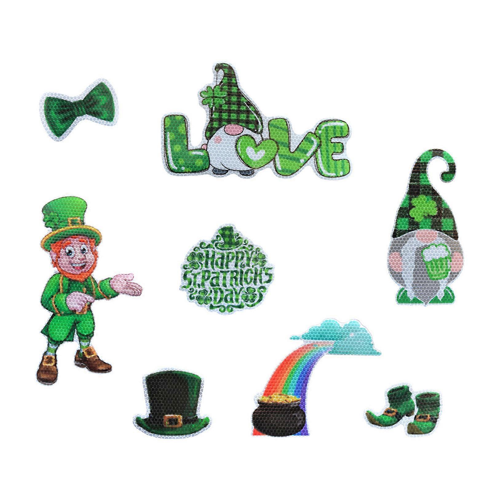 Saint Patrick's Day Dwarf Faceless for Doll Refrigerator Reflective Magnets Deco