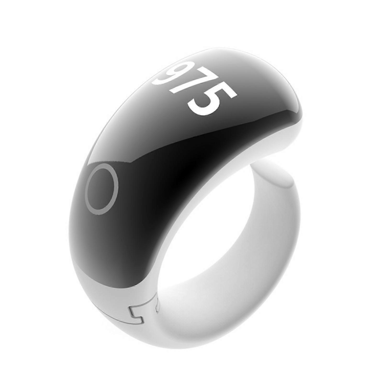 Intelligent Counting Rings Tally Rings for Religious Ceremonies Mindfulness with Accurate Digital Display White