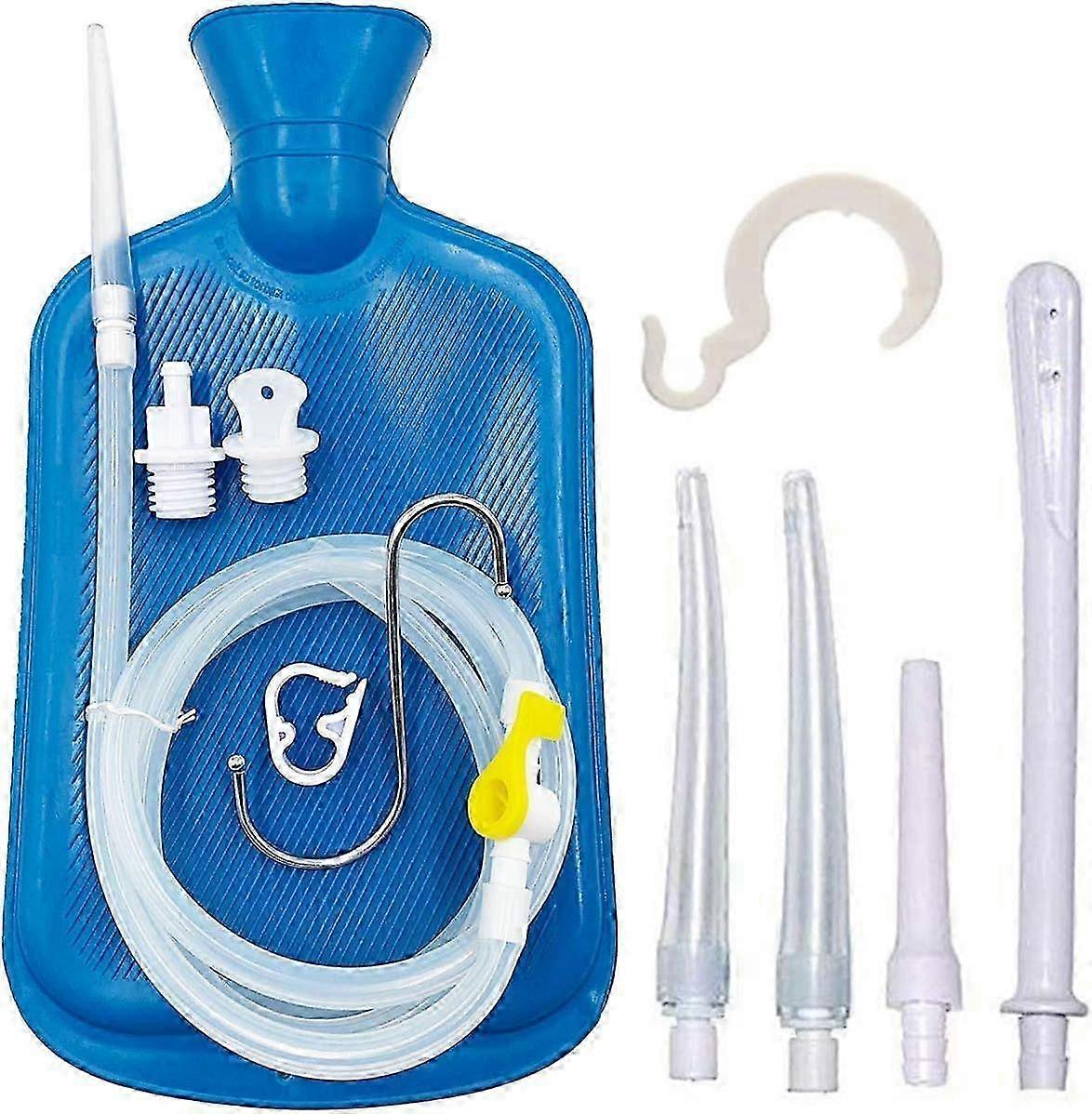 2025 Latest Model Enema Kit 2L Enema Bag 5.0ft. Long Silicone Hose 5