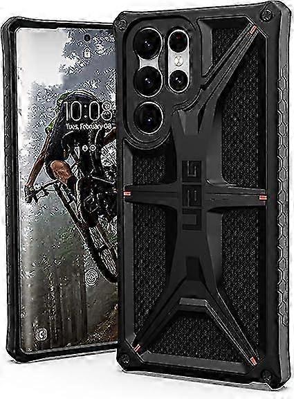 Galaxy S22 ウルトラケース用に設計 レッド クリムゾン 頑丈な軽量 スリム 耐衝撃性 プレミアム モナーク保護カバー、[6.8 インチ スクリーン]