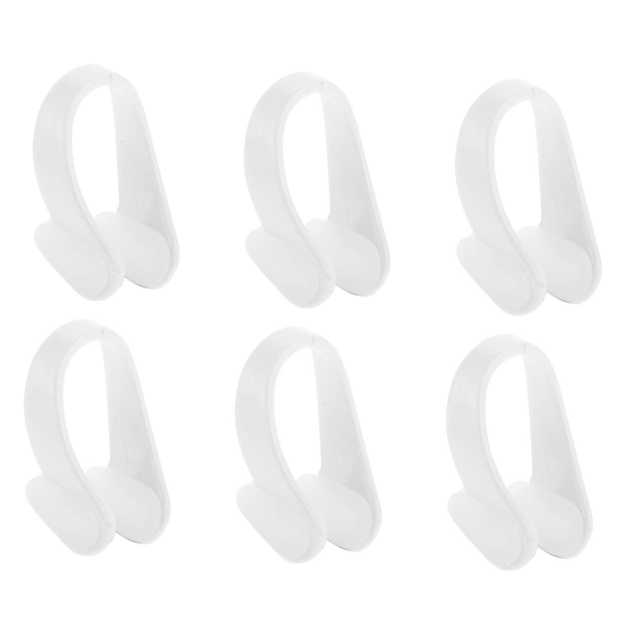 Floating Nose Clip for Swimming - Portable White Nose Plug, 2 Pieces, Size 3.5x2x2CM, Comfortable Fit for Swimmers