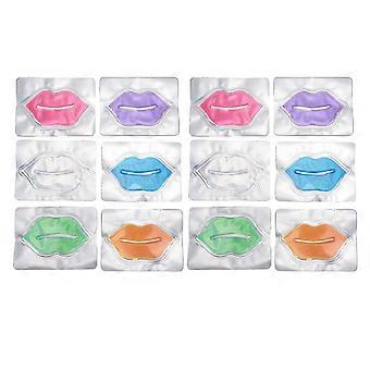 12 Pcs Lip Mask Collagen Sheet for Dry Chapped Lips Lightens...