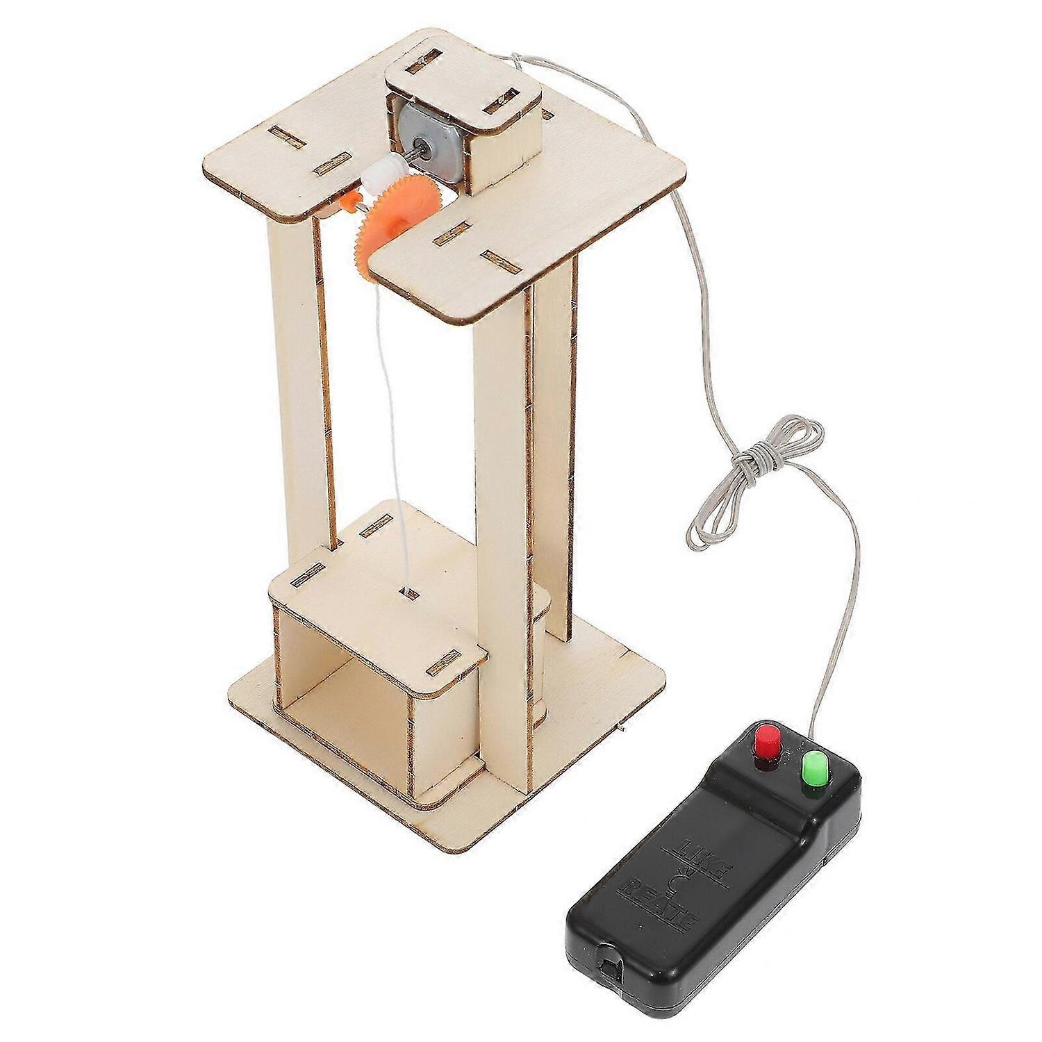 Handwork Elevator Model Toy Diy Elevator Toy Physical Equipment Crane Lifts Elevator Model Education