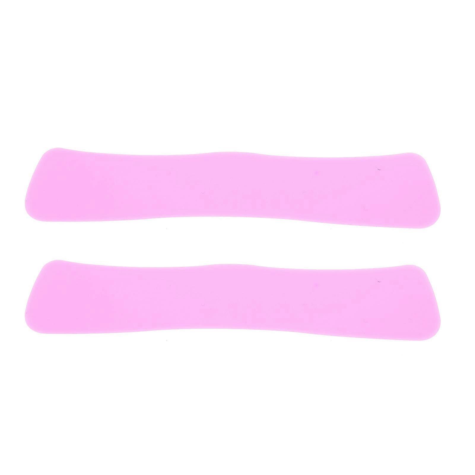 2Pcs Silicone False Eyelash Holder Pads Easy Eyelash Removal Reusable Eyelash Extension Forehead Sticker for Grafting Eyelashes Rose Red Small Wavy 