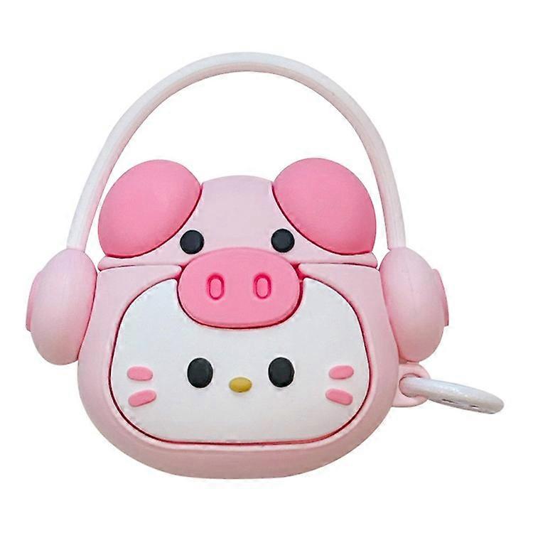 Compatible For Apple AirPods with Charging Case (2019) (2016) / AirPods with Wireless Charging Case (2019) Cartoon Kitty Silicone
