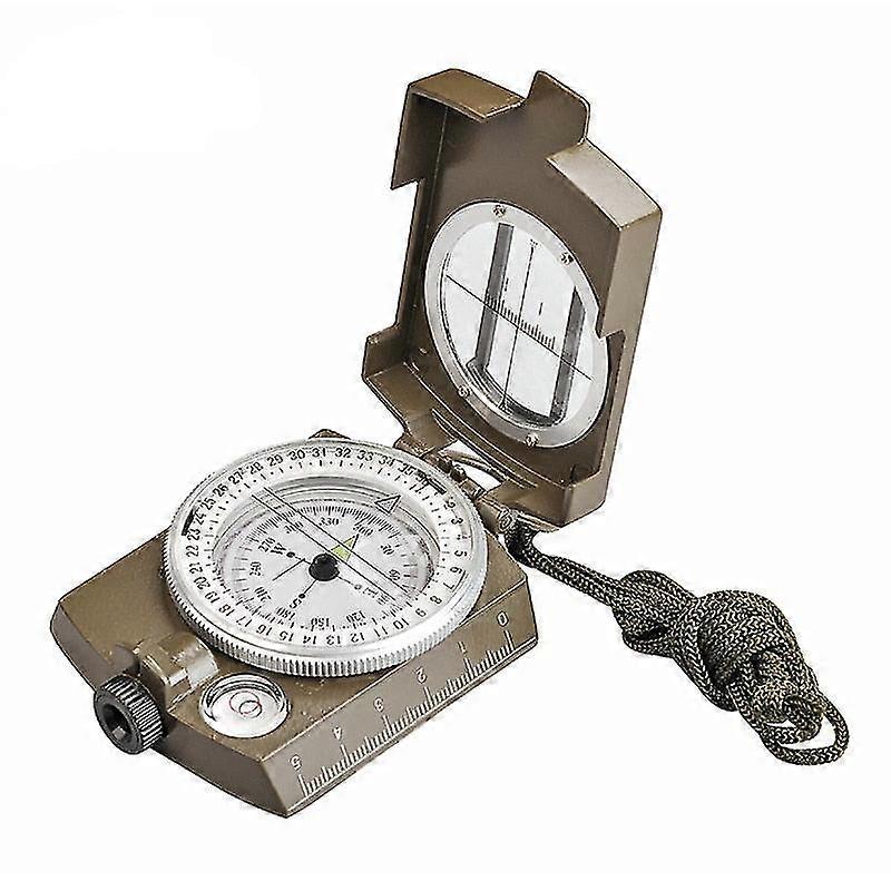 بوصلة معدنية متينة مقاومة للماء مع مقياس Clinometer مناسبة للتخييم والمشي لمسافات طويلة والتسلق والأنشطة الرياضية في الهواء الطلق