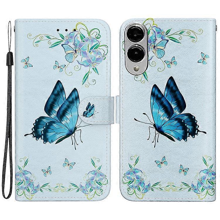 Compatible For Samsung Galaxy S25 Edge Wallet Phone Case Anti-Drop Leather Flip Cover Pattern Printing
