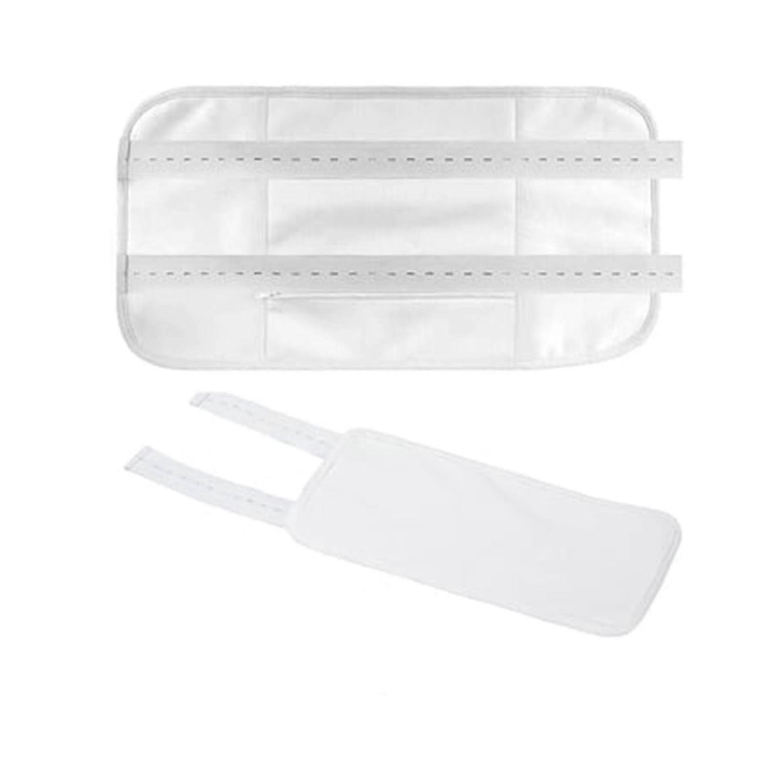 オーガニックヒマシ油パックラップキット - 再利用可能 & ナチュラル - ホワイト