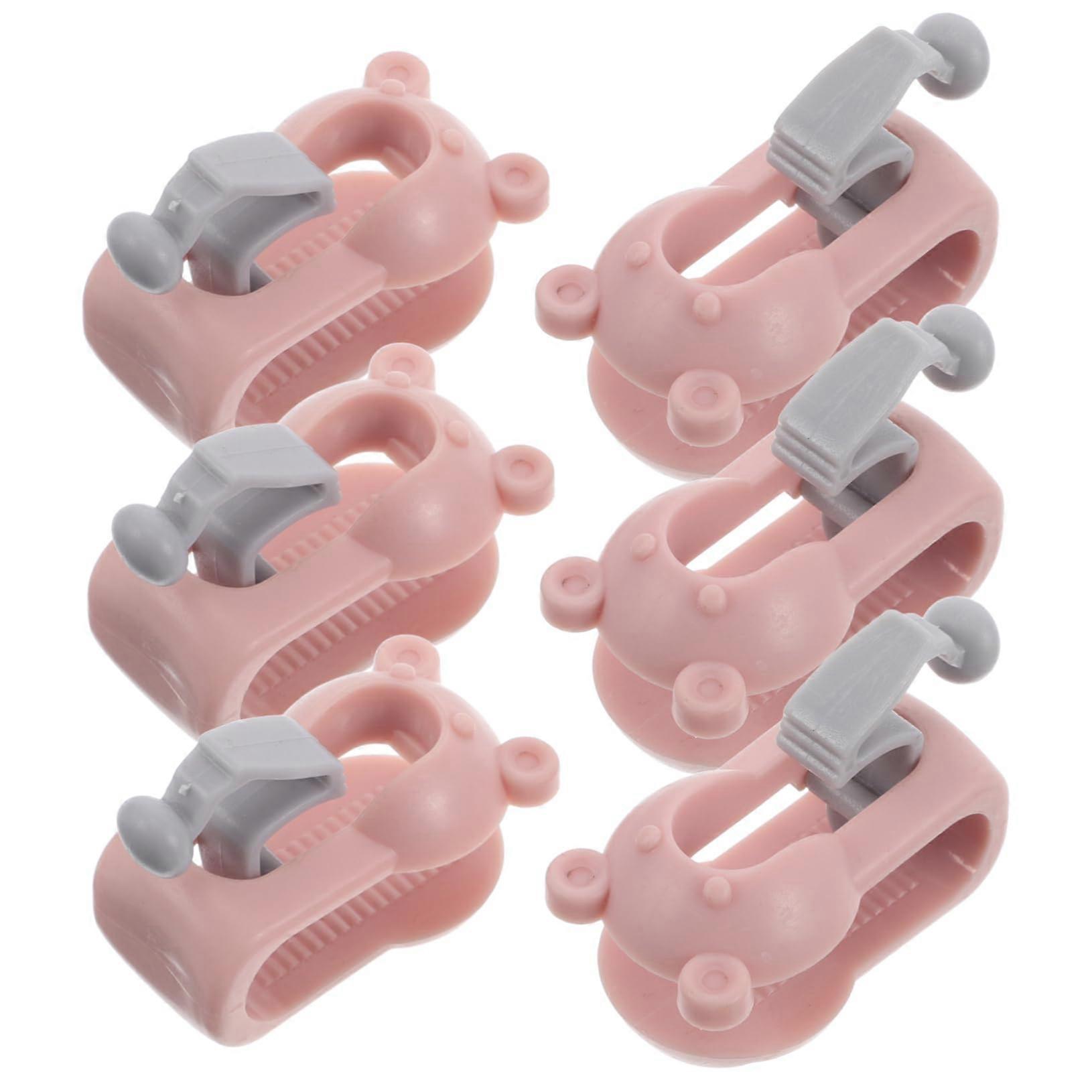 Quilt Fixer Knopf, 6 Piece Bed Sheet Quilt Holder Clips, Windproof Bedding Accessories for Duvets and Comforters