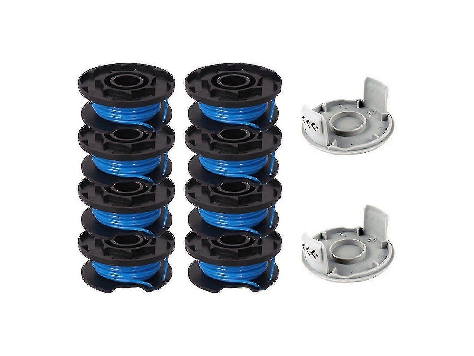 2025 8PCS Ryobi Replacement Trimmer Line Spools with Lid | Strimmer Spool Compatible