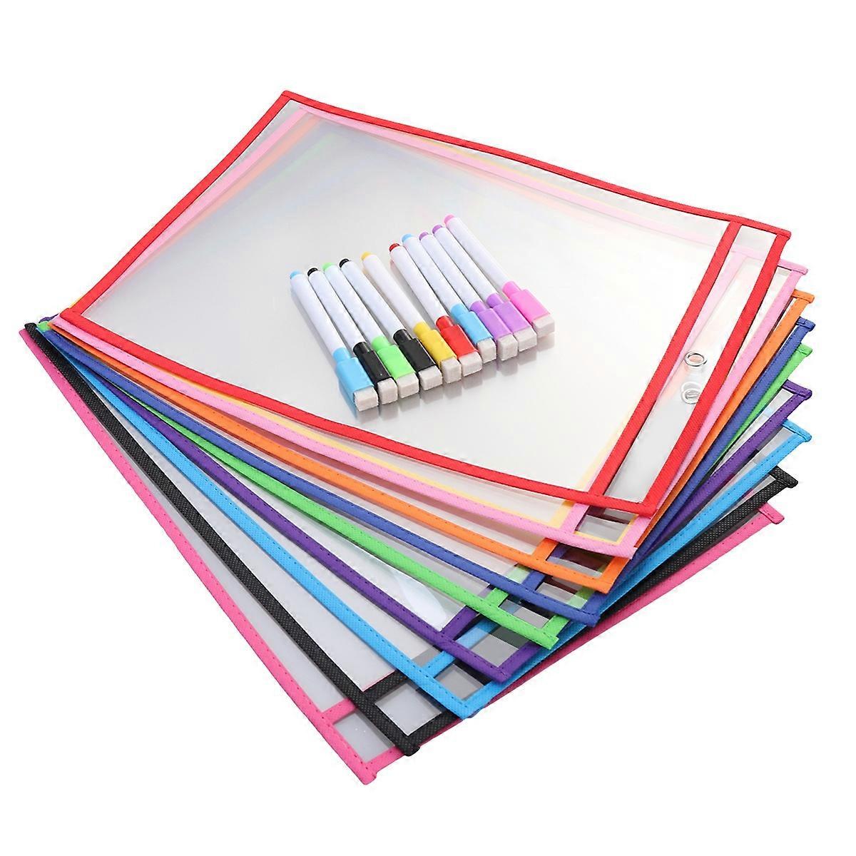 Aide à l’apprentissage Poches effaçables à sec, aide à pratiquer la calligraphie et les compétences d’écriture