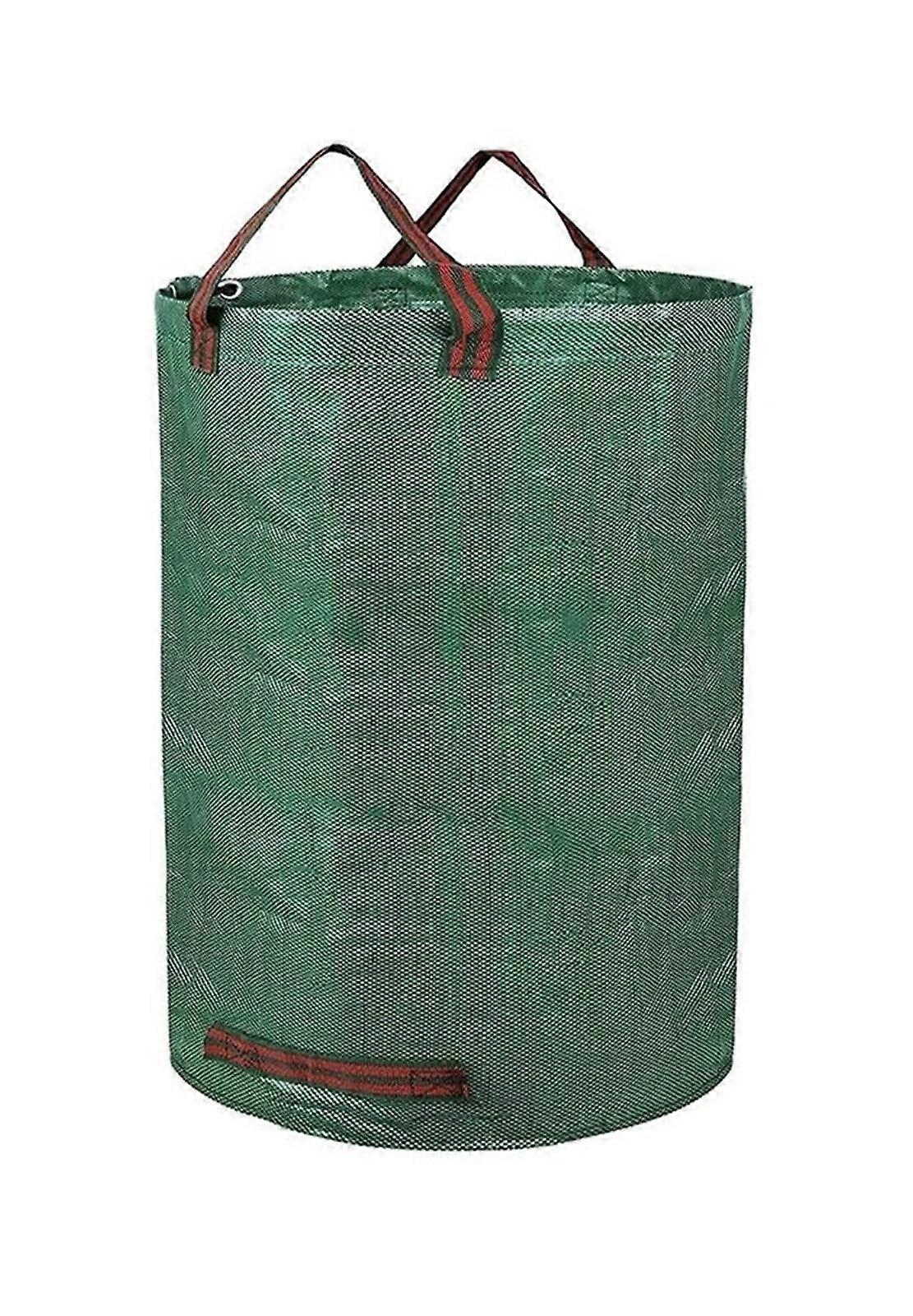 Garden waste bag, garden tool, garden waste bag, reusable, waterproof, leaf bag, weed bin, container for garden, leaf storage bag (60L 1pc)