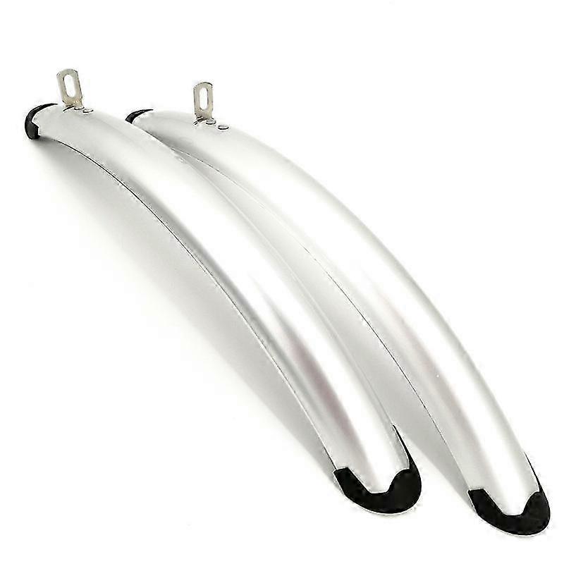 700C Road Bicycle Front Rear Fender for Fixed Gear Bike Practical Parts Silver Black