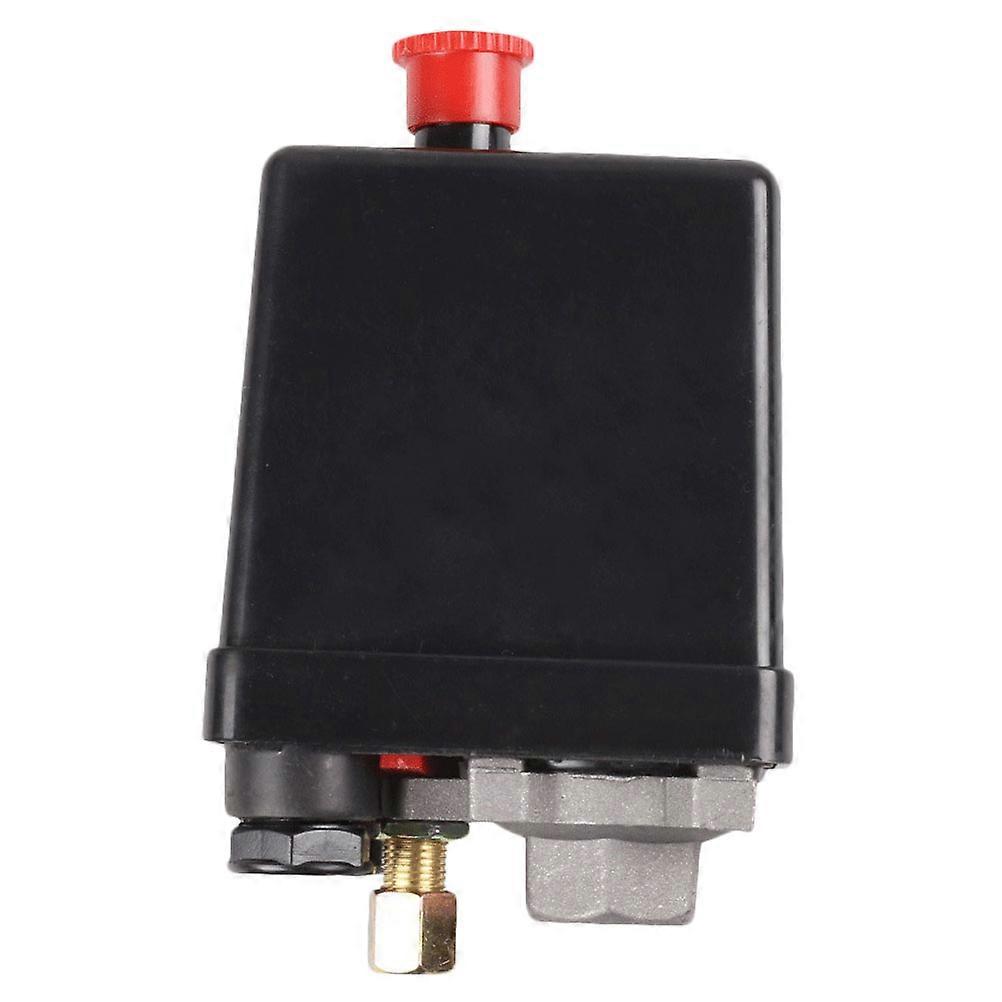 Air Compressor Pressure Controller Vertical Single Hole Pressure Regulation Black 12.7x8.2cm 1Pack
