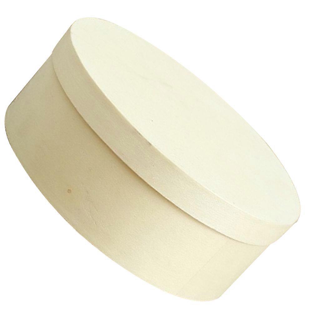 Decorative Storage Box with Lid Round Wooden Box for Parties in 16.50X16.50X5.50CM 1Pack