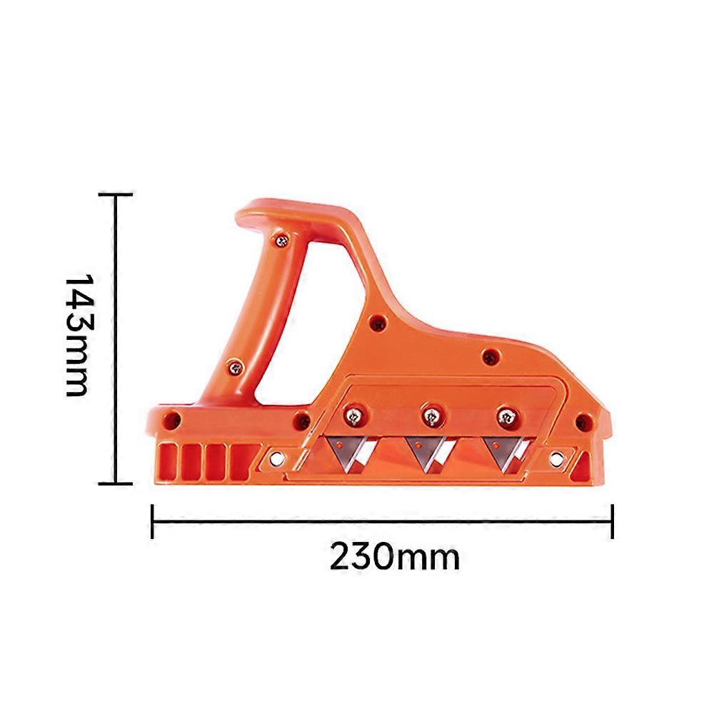 ABS Plasterboard Chamfer Planer, Wood Edge Trimming Tool, Tilt Angle Ceiling Decorative Planer with Stainless Steel Blade