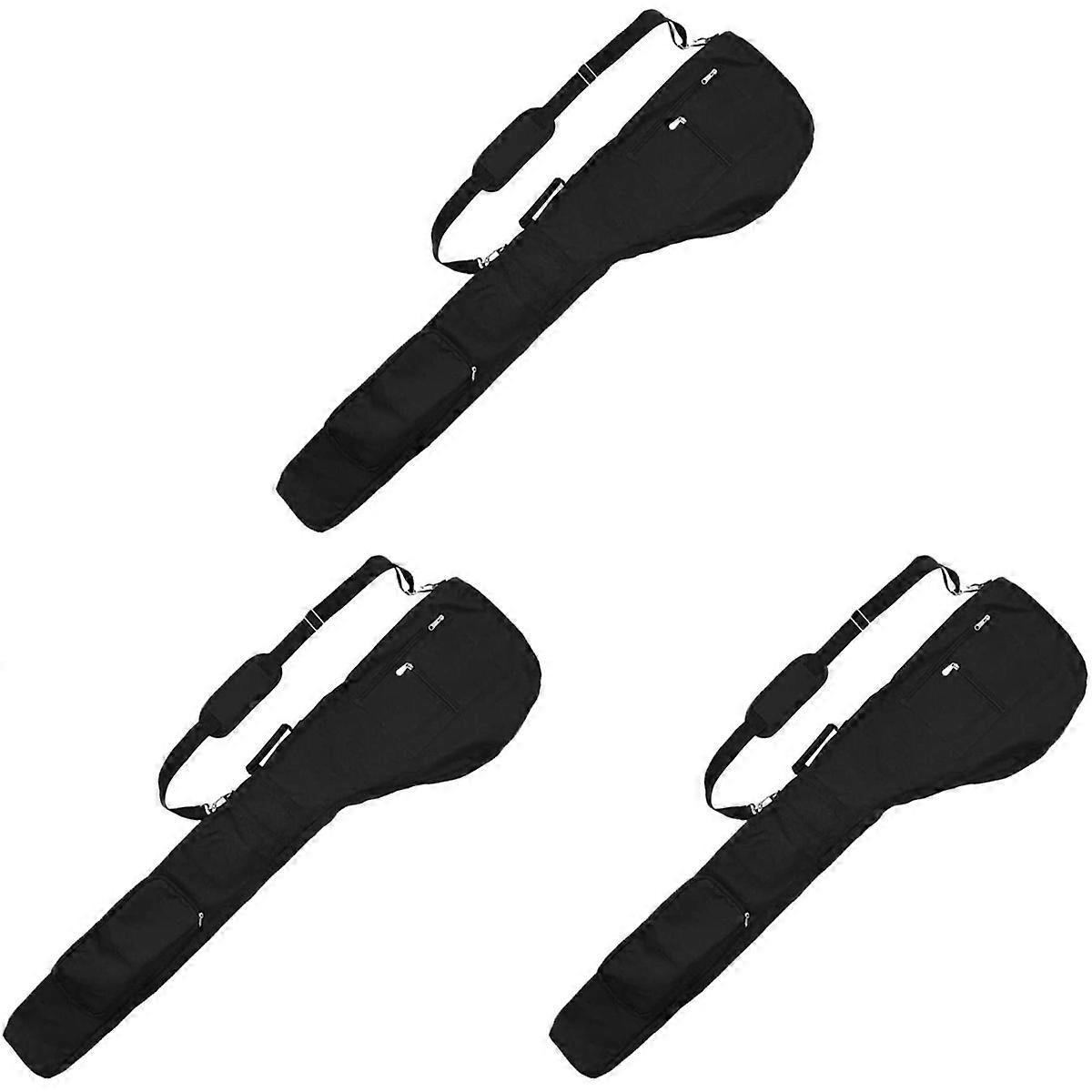 Golf Club Carrier Bag Carry Driving Range Travel Bag,Black